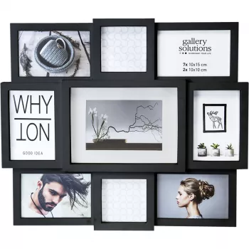 NIELSEN DESIGN Why Not Collage črna galerija iz smole 8999334