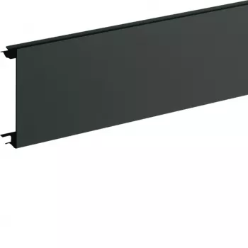 Hager BR08029011 pokrov podnožnega kanala PVC za BR 80mm, grafitno črn