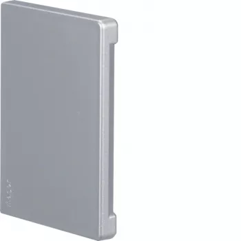 HAGER zaključni kos brez halogenov BR 65x100mm, širina pokrova 80mm, lakirana aluminij (BR651006LAN)