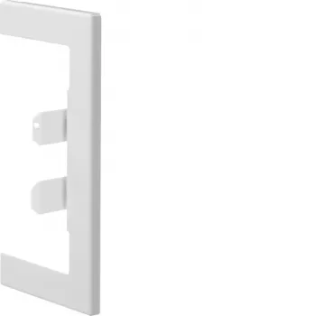 Hager BR65130W9016 stenska priključna obloga jeklo BR/A/S 68x130 OT80mm, prometno bela, 1