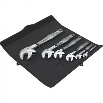Wera 6004 Joker 6 Set 1 komplet viličastih ključev, 6 kosov, 10-19 mm, krom-molibdenovo jeklo, nikljevano-kromirano, s tekstilno torbico