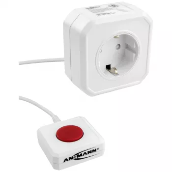 ANSMANN 1260-0002 varčna vtičnica bela Schuko vtič 1 kos
