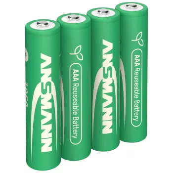 ANSMANN 4 akumulatorji tip 1050 Micro AAA 1,2 V NiMH polnilni (1321-0025)