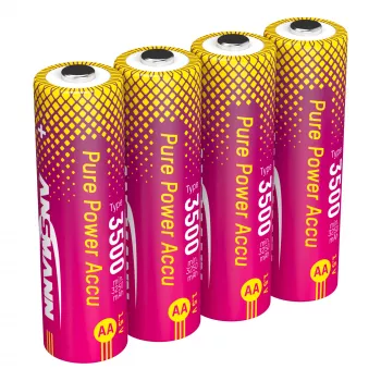 ANSMANN PurePower 3500 AA 1,5 V Li-Ion akumulatorji, 3500 mAh, paket 4 (1312-0042)