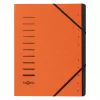 Pagna 40059-12 mapa z 12 predali 1–12, A4, oranžna