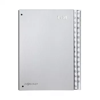 Pagna registrator z vzvodom A4 polipropilen srebrn 40 mm hrbet 24329-14