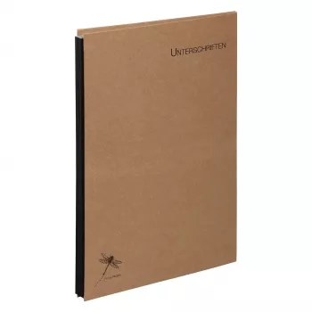 PAGNA PUR Signature mapa A4 10 predalov kraft papir pokrov naravno rjava