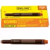 ONLINE 17174/12 kartuše s črnilom za nalivnike oranžna 5 paket
