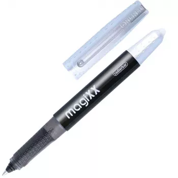ONLINE MagiXX rollerball pero črno/srebrno 0,7 mm modro črnilo 1 kos