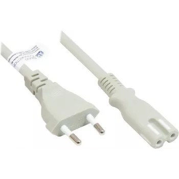 GoodConnections evro napajalni kabel evro vtič tip C (ravni) na C7/evro 8 spojka (ravna), siva, 0,75 mm², 1,8 m, Good Connections® (P0370-GR018)