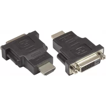 GoodConnections video adapter DVI-D na HDMI, DVI-D vtičnica na HDMI vtič, 24+1 pinov, črn