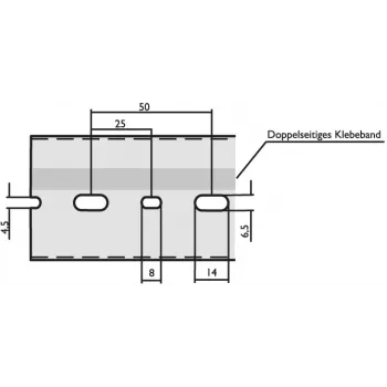 LICATEC kabelski kanal Š 25 x V 75 mm DIN 7640-1