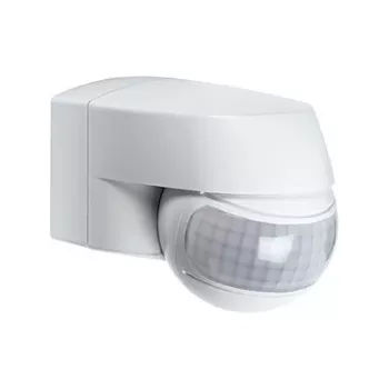 ESYLUX MD 200 žični stenski PIR javljalnik gibanja 12m dosega bel IP44 2000 luksov