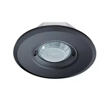 ESYLUX MD-FLAT 360i/8 ROUND BLACK stropni PIR-zaznavalnik gibanja 360° 8m prisotnost 24m gibanje