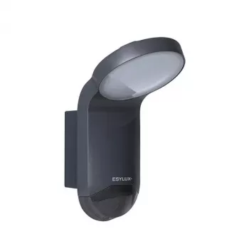 ESYLUX WILMA WL 100 OP LED zunanji reflektor 1000lm 4000K IP65 grafit z PIR javljalnikom gibanja