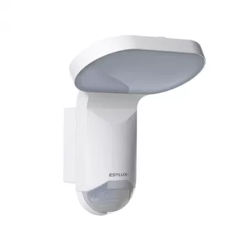 ESYLUX WILMA WL 200 OP MD 1600lm 4000K IP65 bela zunanja LED-reflektorica z zaznavalnikom gibanja