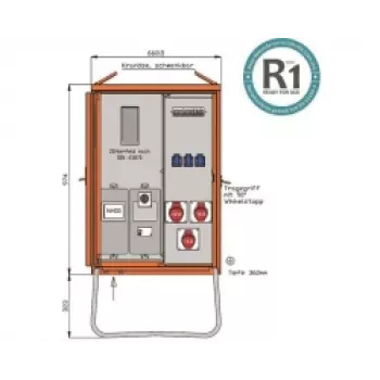 Walther WAV0100R1 prenosni razdelilnik električne energije 22kVA
