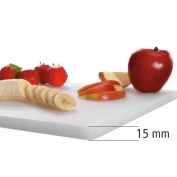 Bartscher A120587 deska za rezanje iz polietilena bela 400x300x20 mm 1,6 kg