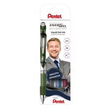 Pentel 4 EnerGel BL77 set gel rollerjev, 0,35 mm, barvno sortirano