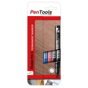 Pentel N50S trajni marker set 4 kosov različnih barv okrogla konica 2,1 mm