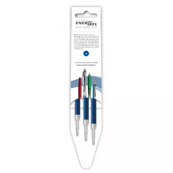Pentel 3 vložki za gel svinčnik EnerGel, modri, 0,7 mm