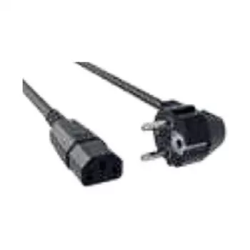Bachmann H05VV-F 3G1.5 napajalni kabel CEE 7/7 na C13, 1,5 m, črn