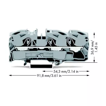 WAGO 2016-1301 prehodna sponka - 12 mm - 91,8 mm - 36,9 mm - 800 V