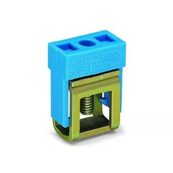 WAGO 210-281 2-vodna vrstna sponka za DIN letev, CAGE CLAMP, siva, 800V, 24A