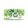 WAGO 2002-1407 4-vodna zaščitna sponka 0,25-2,5 mm² 4 mm² zeleno-rumena