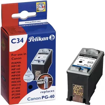 Pelikan obnovljena kartuša s črnilom za Canon PG-40 (črna, visoka izdatnost)