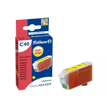 Pelikan združljiva kartuša s črnilom za Canon CLI-521Y rumena