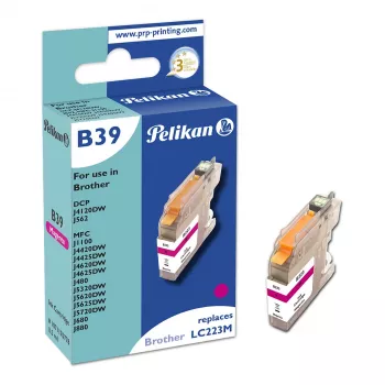 Pelikan združljiva kartuša s črnilom za Brother LC223M magenta 10ml 550 strani