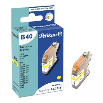 Pelikan združljiva kartuša s črnilom za Brother LC223Y rumena
