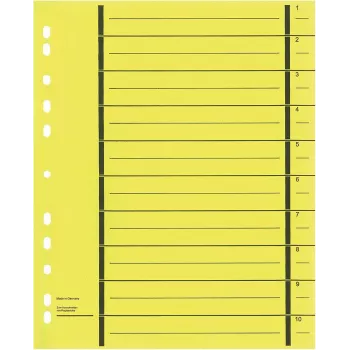 WEKRE 50 ločilnih listov, A4, 190 g/m², rumeni (951020850IF)