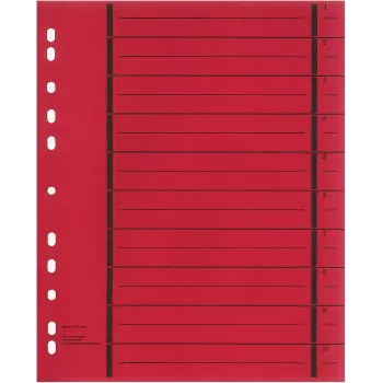 WEKRE 50 ločevalnih listov, A4, 190 g/m2, rdeča (951030850IF)