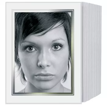 DAIBER 1x125 paspartujev 13x18 cm, beli paspartuji za fotografije 9x13