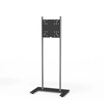 Kindermann Premium DS Racer talno stojalo za LCD zaslon do 70 inch – eloksiran aluminij – črno, srebrno kovinsko