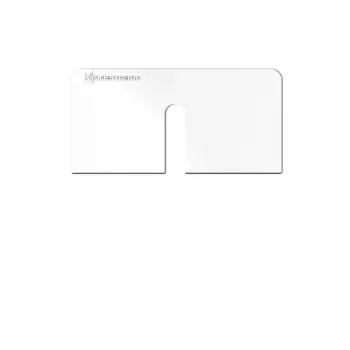 Kindermann Konnect Design Click okvir vtičnice čisto bela RAL 9010 2-portna keystone