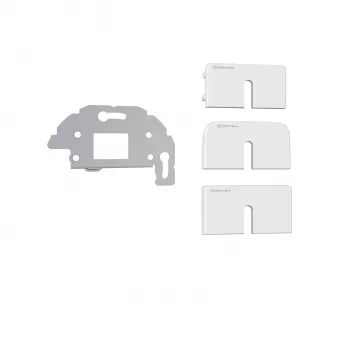 Kindermann Konnect Design Click okvir vtičnice čisto bela RAL 9010 2-portna keystone