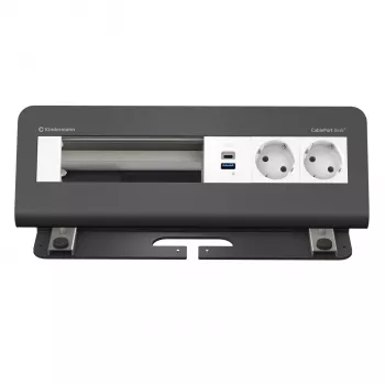 Kindermann CablePort desk² 6-kratni 2x vtičnica USB namizni vpenjalni modul