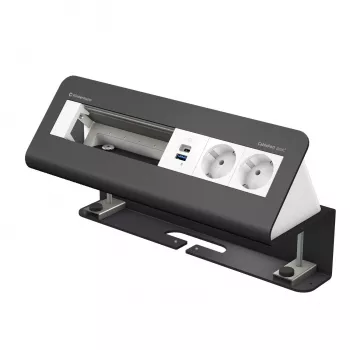 Kindermann CablePort desk² 6-kratni 2x vtičnica USB namizni vpenjalni modul