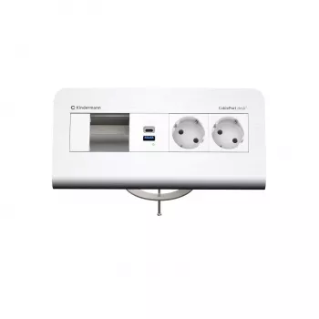 Kindermann CP desk² 80 4-režna 2x napajanje USB namizna priključna plošča