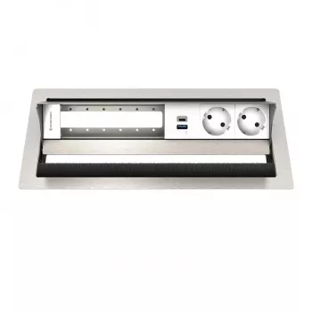 Kindermann CablePort Standard² VA 6-kratni 2x vtičnica 1x USB