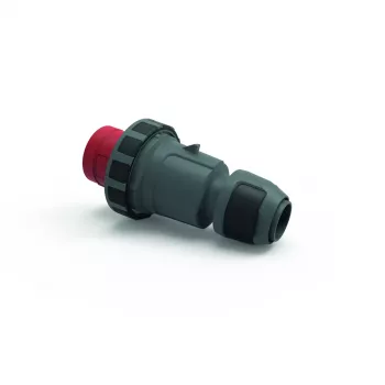 Bals Elektrotechnik industrijski vtič CEE 63A 5p 400V 6h IP67 vijačna sponka bajonetni obroč, rdeč