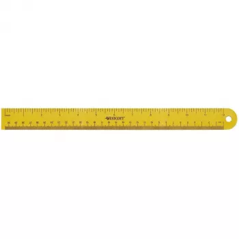 Westcott ravnilo 30 cm rumeno