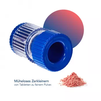 First Aid Only drobilnik tablet modro prozoren