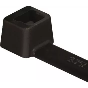 HellermannTyton T18L PA66W BK 100 vezice, črne, 205 mm x 2,5 mm, paket 100 kosov
