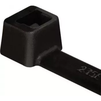 HellermannTyton T80L-W-BK-C1 vezice, serija T, z notranjim ozobjem, 390 mm x 4,7 mm, črne, paket 100 kosov