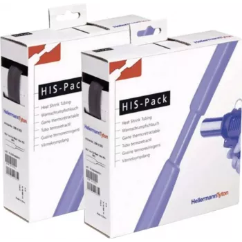 HellermannTyton 300-30320 toplotno skrčljiva cev – poliolefin – črna – notranji premer 3,0 mm – zvitek 100 m