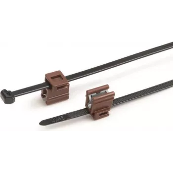 HellermannTyton T50ROSEC4B kabelska vezica s sponko za rob, 156-01153